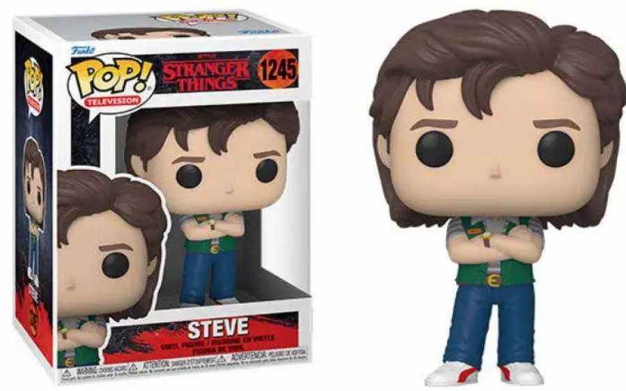 All Brands Funko | Funko Stranger Things Pop! Television Steve Harrington Vinyl Figure #1245 (Pre-Order Ships February)