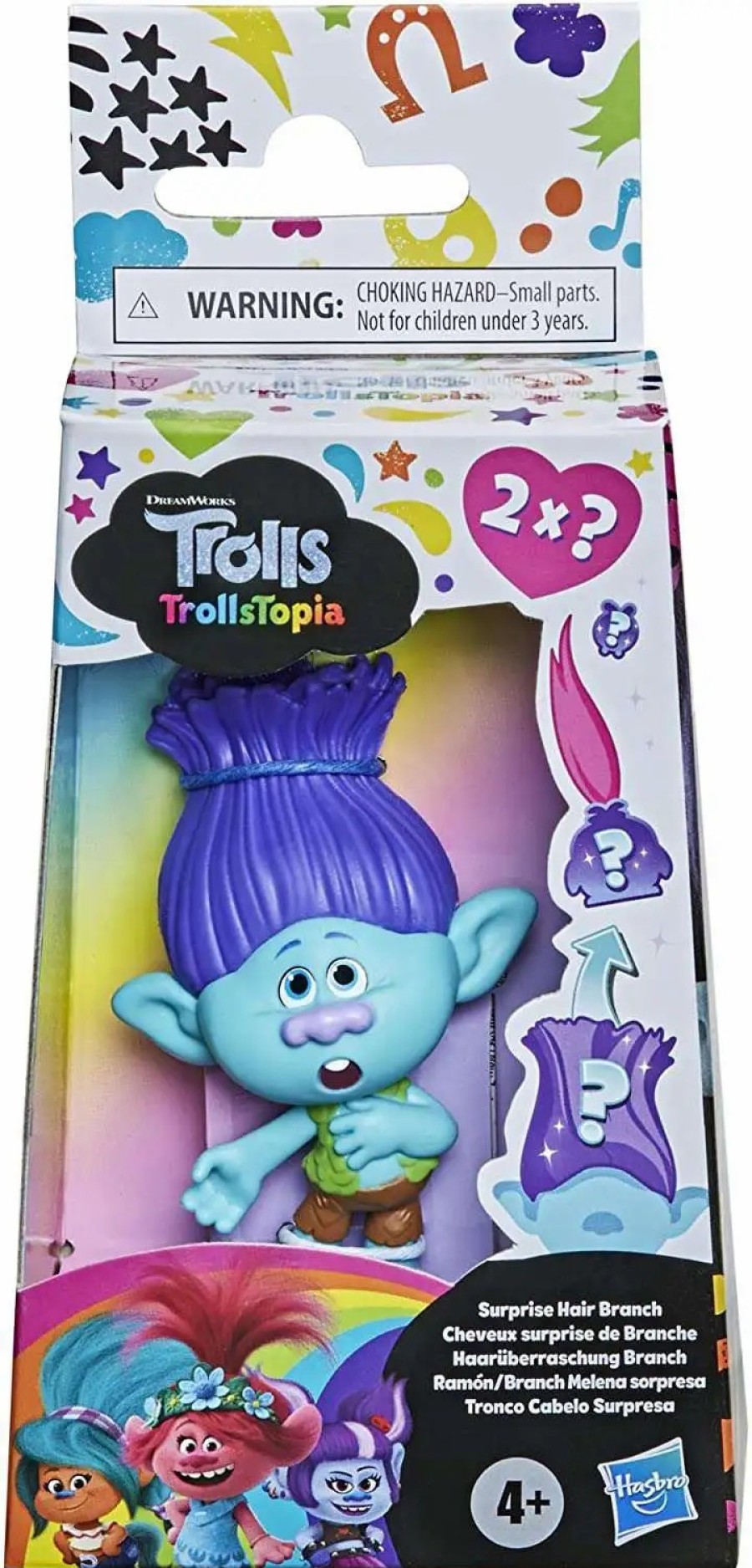 All Brands Hasbro Toys | Trolls World Tour Surprise Hair Branch Doll