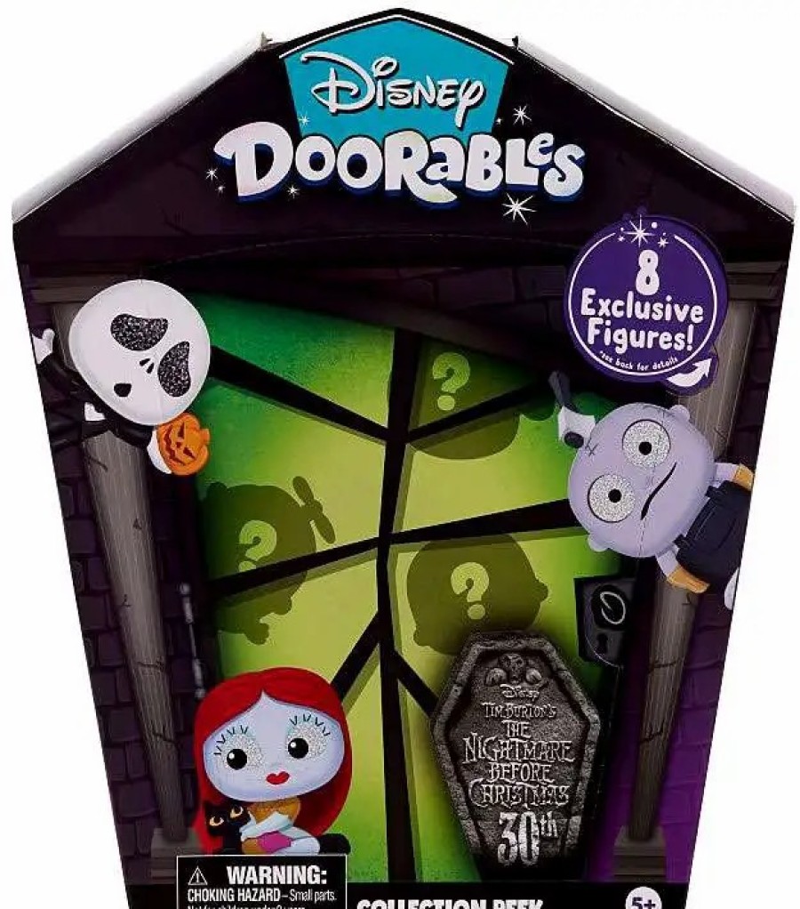 All Brands Moose Toys | Disney Doorables Collection Peek The Nightmare Before Christmas Exclusive Mystery Figure 8-Pack [2023 Version]