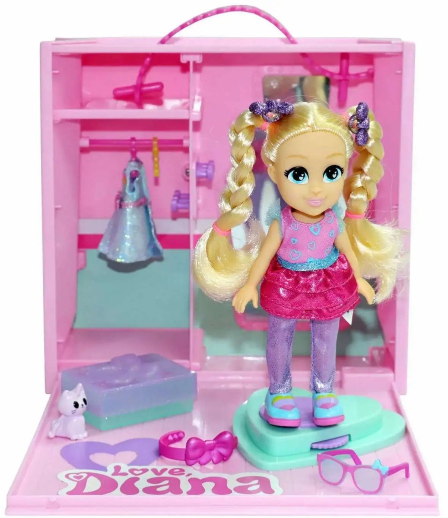 All Brands Headstart | Love, Diana Mini Mall Mystery Shopper 6-Inch Doll & Playset [Light Pink Case, Version 1]