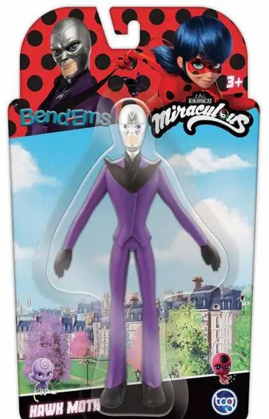 All Brands TCG Toys | Miraculous Bend-Ems Hawk Moth 5.5-Inch Bendable Figure