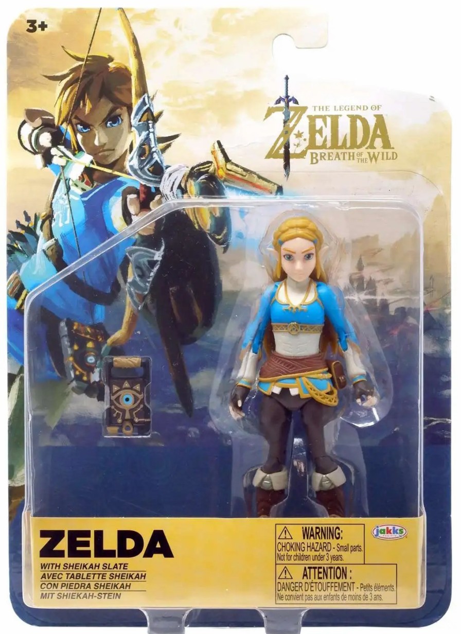 All Brands Jakks Pacific | The Legend Of Zelda Breath Of The Wild Zelda Action Figure [With Sheikah Slate]