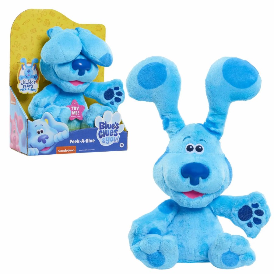 All Brands Just Play | Blue'S Clues & You! Peek-A-Blue 10-Inch Feature Plush