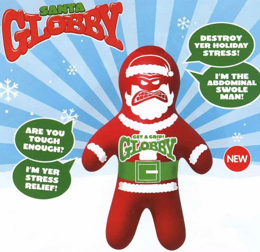 All Brands Schylling | Santa Globby Stress Relief Figure [Get A Grip!]