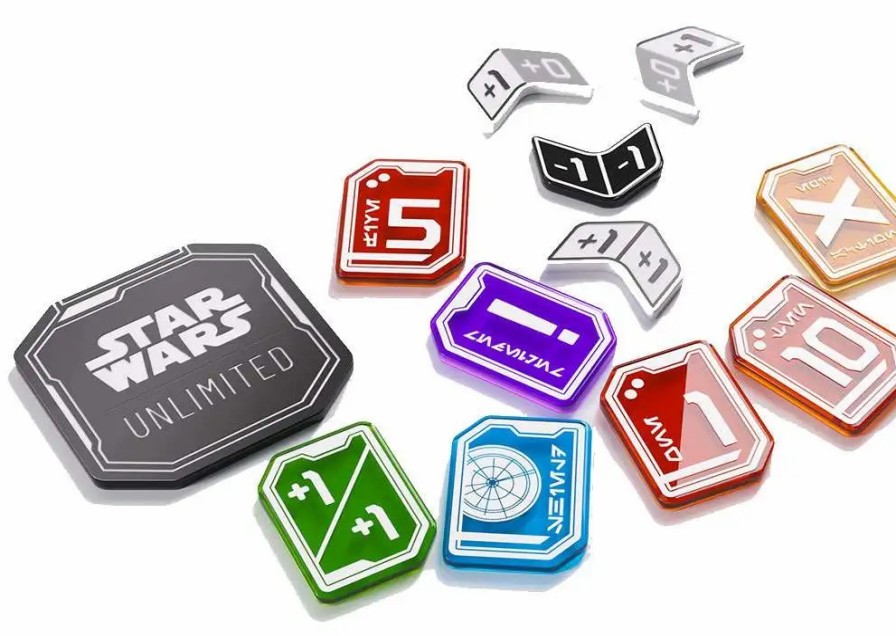 All Brands Gamegenic | Trading Card Game Star Wars: Unlimited Premium Acrylic Tokens [50 Pieces] (Pre-Order Ships March)