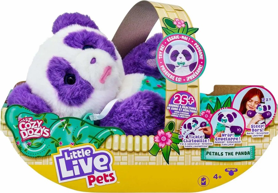 All Brands Moose Toys | Little Live Pets Cozy Dozy Petals The Panda Electronic Pet