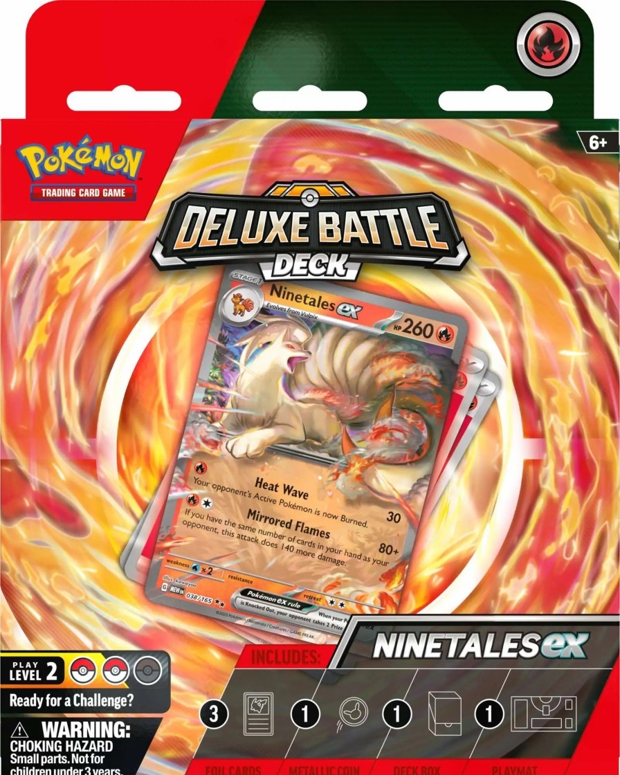 All Brands Pokemon USA | Pokemon Trading Card Game Ninetales Ex Deluxe Battle Deck [60 Cards & More] (Pre-Order Ships March)