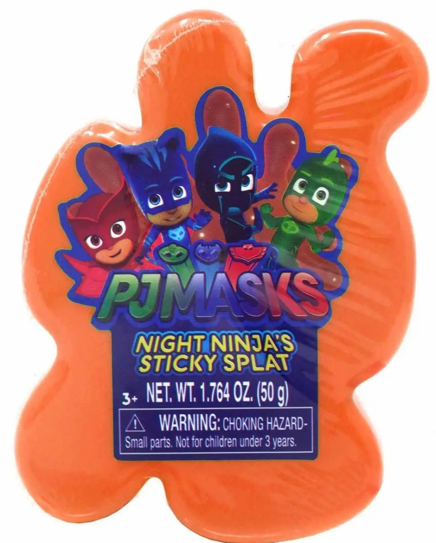 All Brands Just Play | Disney Junior Pj Masks Night Ninja'S Sticky Splat 1.764 Ounce Slime [Orange]