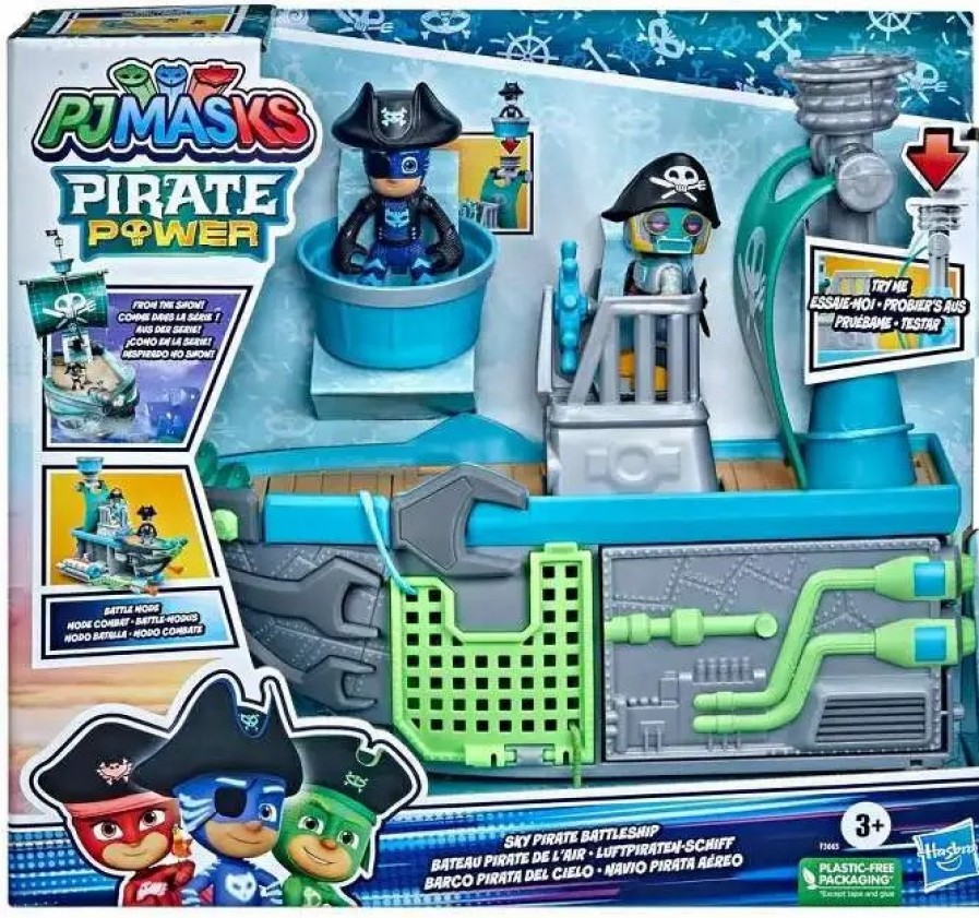 All Brands Hasbro Toys | Disney Junior Pj Masks Pirate Power Sky Pirate Battleship Playset