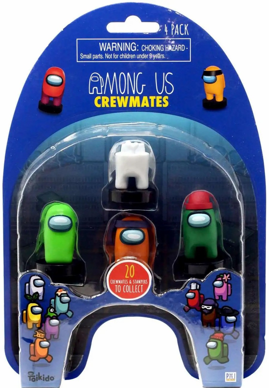 All Brands PMI | Among Us Crewmate Stampers Blister 4-Pack [4 Random Figures]