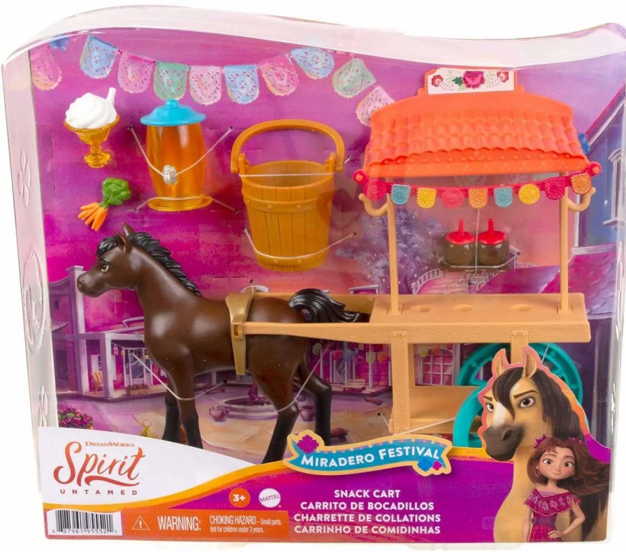 All Brands Mattel | Spirit Untamed Miradero Festival Snack Cart Figure Set