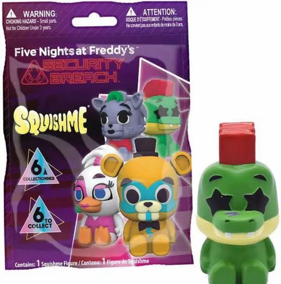 All Brands Just Toys | Five Nights At Freddy'S Squishme Security Breach Mystery Pack [1 Random Foam Figure]