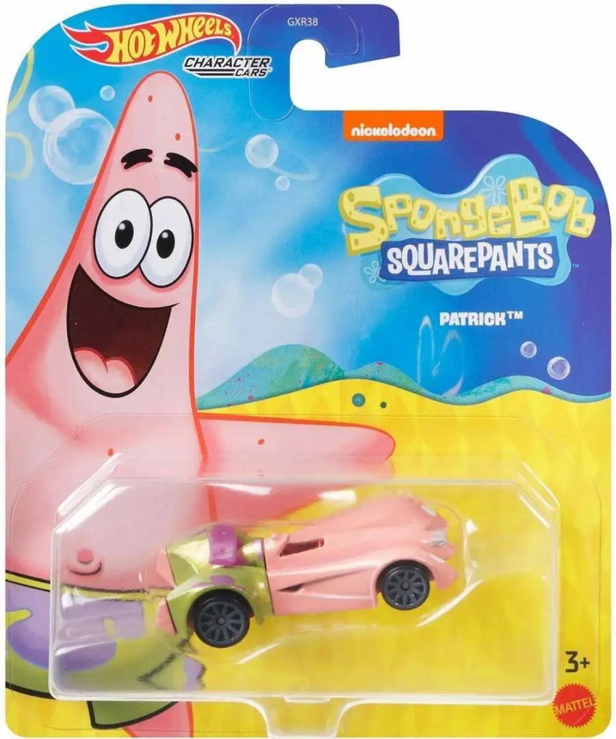 All Brands Mattel Toys | Hot Wheels Spongebob Squarepants Character Cars Patrick Diecast Car