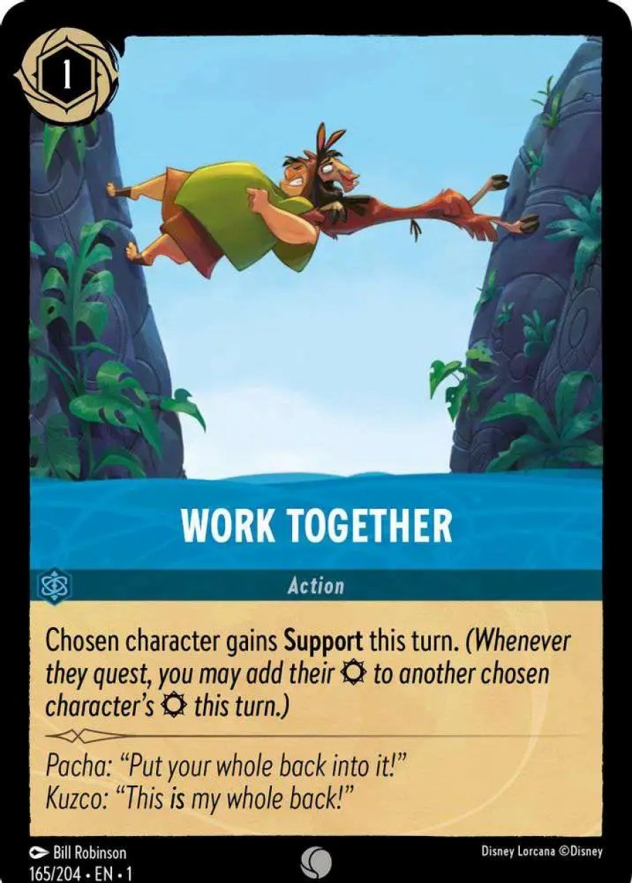 All Brands Ravensburger | Disney Lorcana Trading Card Game The First Chapter Common Work Together #165