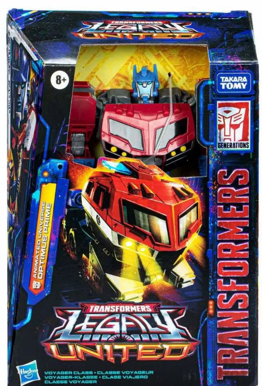 All Brands Hasbro | Transformers Generations Legacy United Animated Optimus Prime Voyager Action Figure (Pre-Order Ships February)