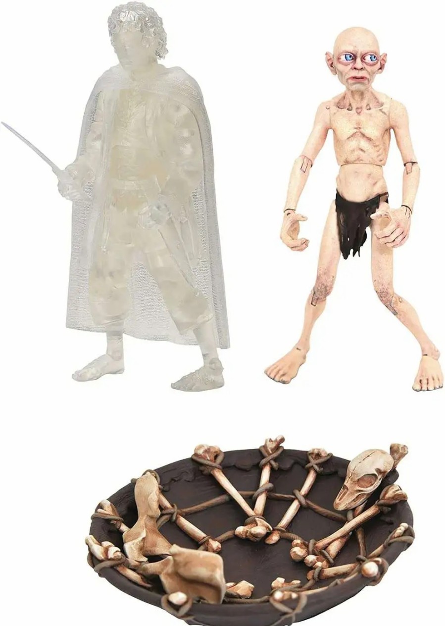 All Brands Diamond Select Toys | Lord Of The Rings Frodo & Gollum With His Boat Exclusive Action Figure Boxed Set [Sdcc 2021]