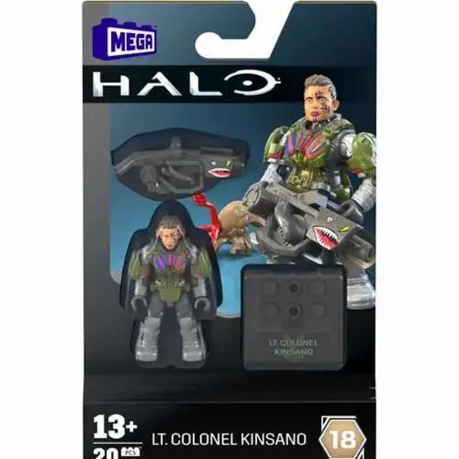 All Brands Mega Construx | Halo Universe Heroes Series 18 Lt. Colonel Kinsano Mini Figure