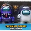 All Brands PMI | Crewmate Figures With Stamper Among Us Action Figure 4-Pack