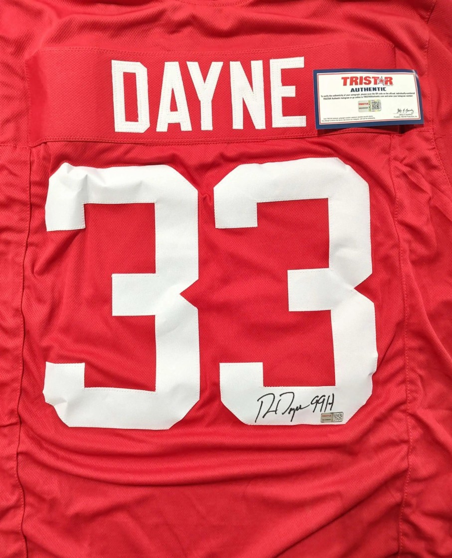 All Brands Tristar | Nfl 2022 Hidden Treasures: Game Day Greats Ron Dayne Autographed Jersey