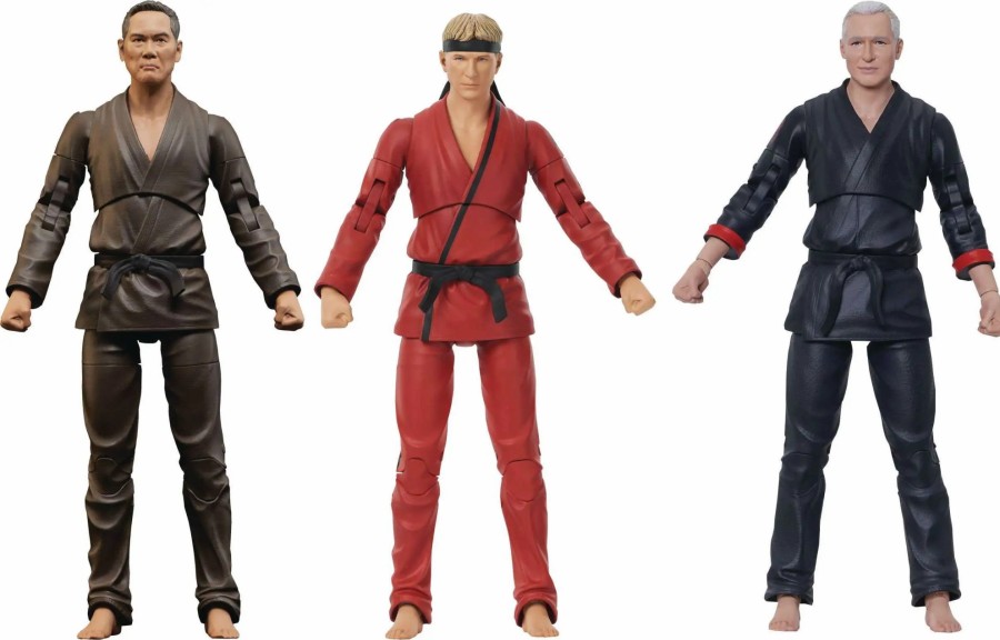 All Brands Diamond Select Toys | Cobra Kai Diamond Select Series 2 Chozen, Terry Silver & Eagle Fang Johnny Set Of 3 Action Figures