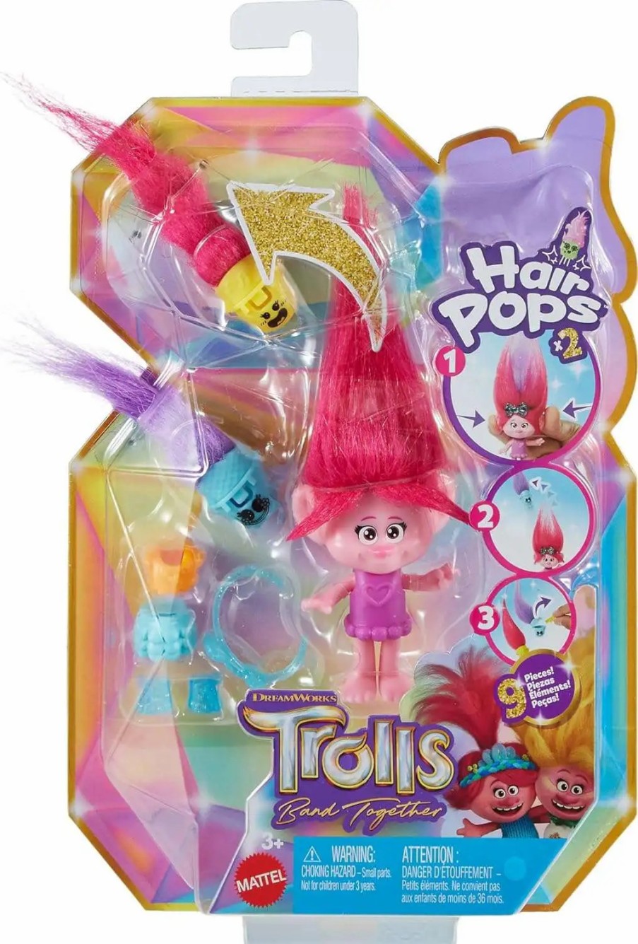 All Brands Mattel | Trolls Band Together Hair Pops Poppy Mini Doll