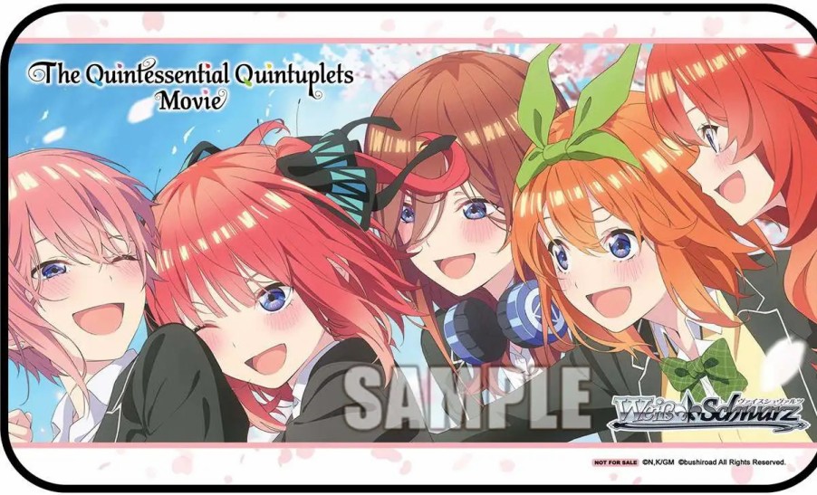 All Brands BushiRoad | Weiss Schwarz Trading Card Game Card Supplies The Quintessential Quintuplets Movie Playmat