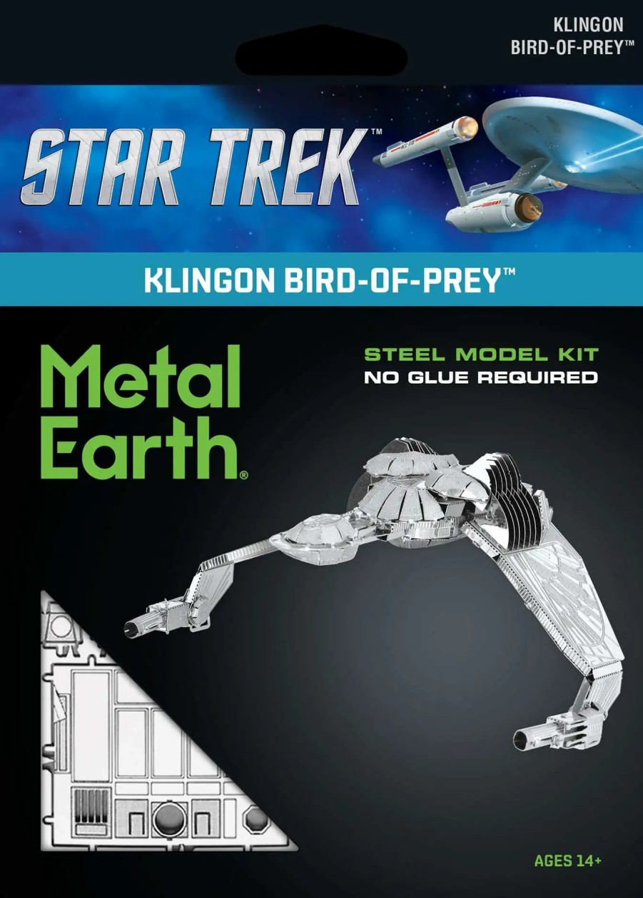 All Brands Fascinations | Metal Earth Star Trek Bird Of Prey 3D Metal Model Kit