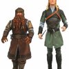 All Brands Diamond Select Toys | Lord Of The Rings Build Sauron Series 1 Legolas & Gimli Set Of Both Action Figures