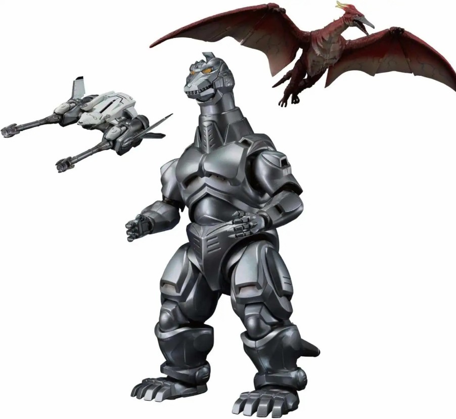 All Brands Bandai Spirits | Godzilla Vs. Mechagodzilla S.H.Monsterarts Mechagodzilla & Garuda & Fire Rodan Makuhari Decisive Battle Ver. Figure Set (Pre-Order Ships February 2024)