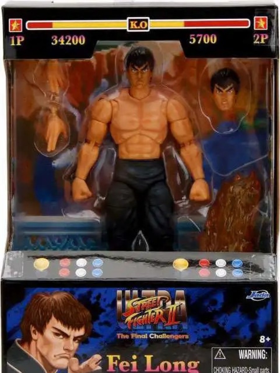 All Brands Jada Toys | Ultra Street Fighter Ii: The Final Challengers Fei Long Action Figure