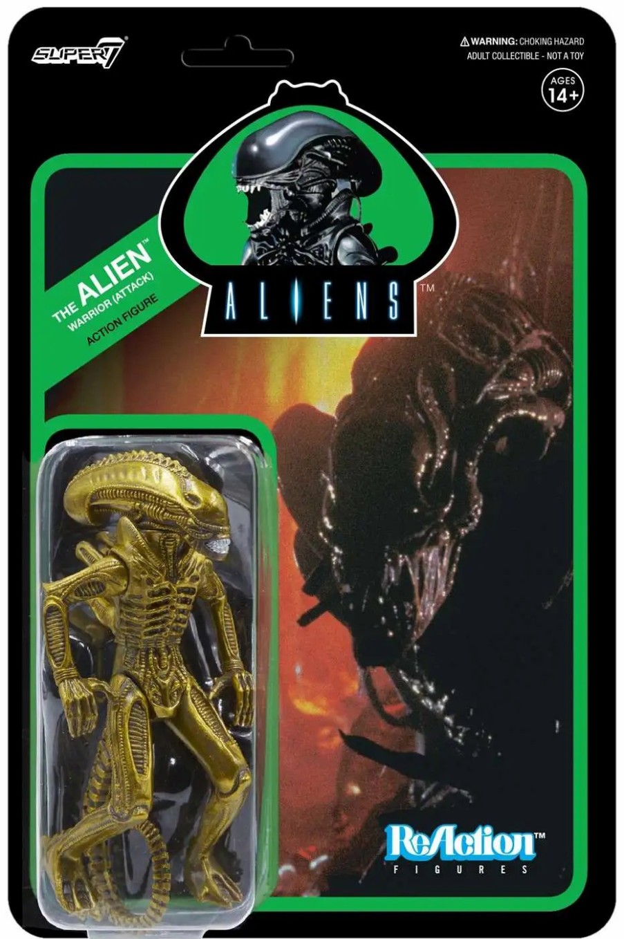 All Brands Super7 | Reaction Alien Xenomorph Warrior Action Figure [Attack]