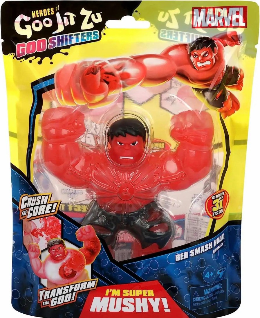 All Brands Moose Toys | Heroes Of Goo Jit Zu Marvel Goo Shifters Red Smash Hulk Action Figure