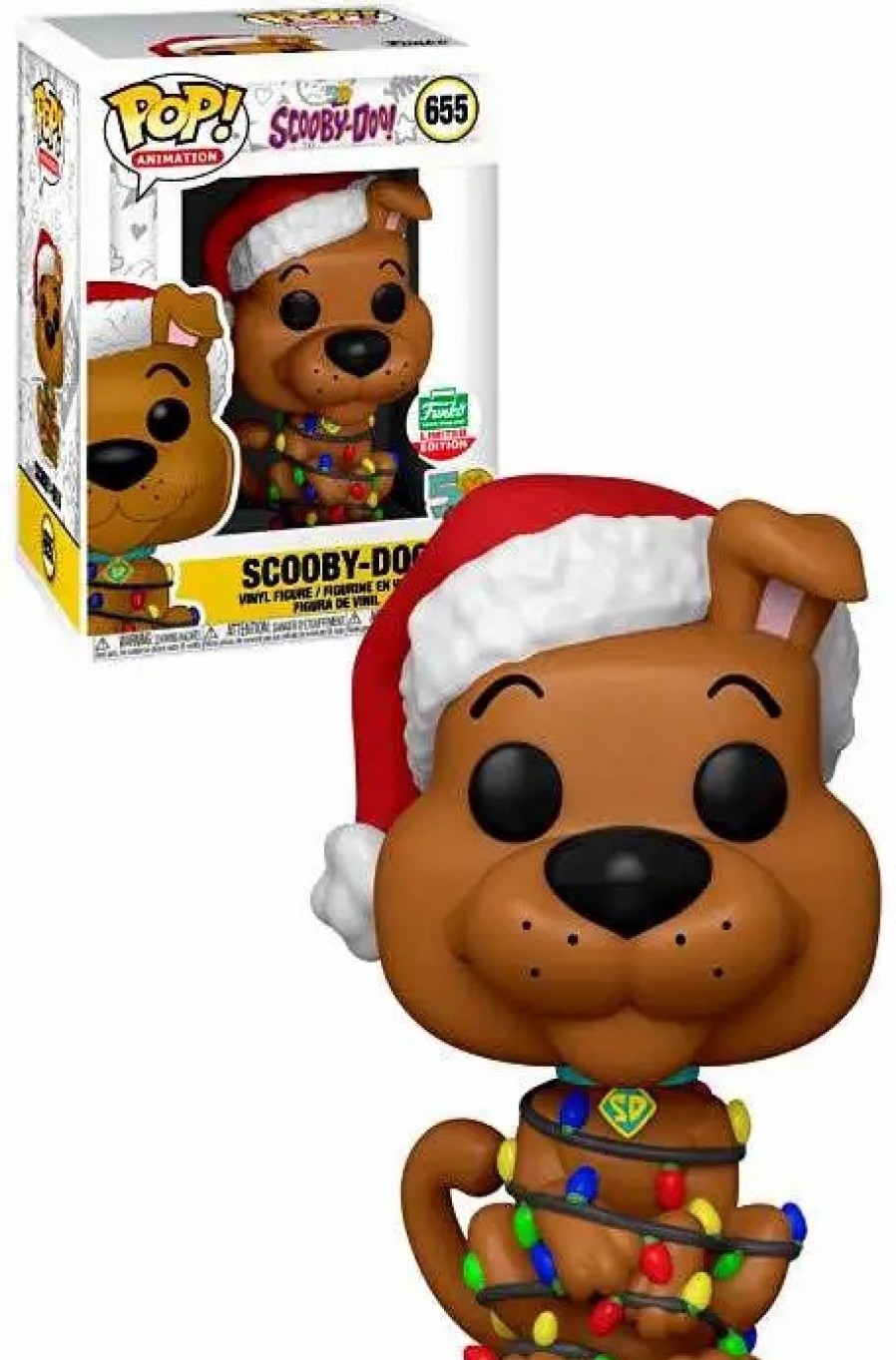 All Brands Funko | Funko Scooby Doo Pop! Animation Scooby-Doo Exclusive Vinyl Figure #655 [Christmas Lights]