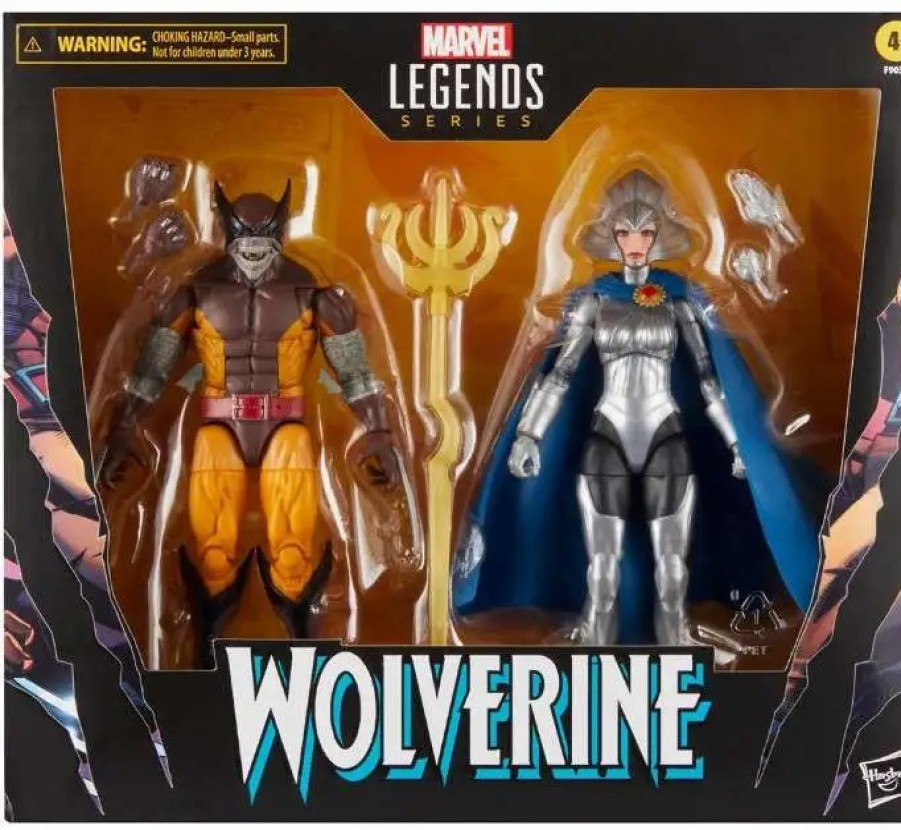 All Brands Hasbro | Marvel Legends Wolverine & Lilandra Neramani Action Figure 2-Pack [50Th Anniversary] (Pre-Order Ships May)