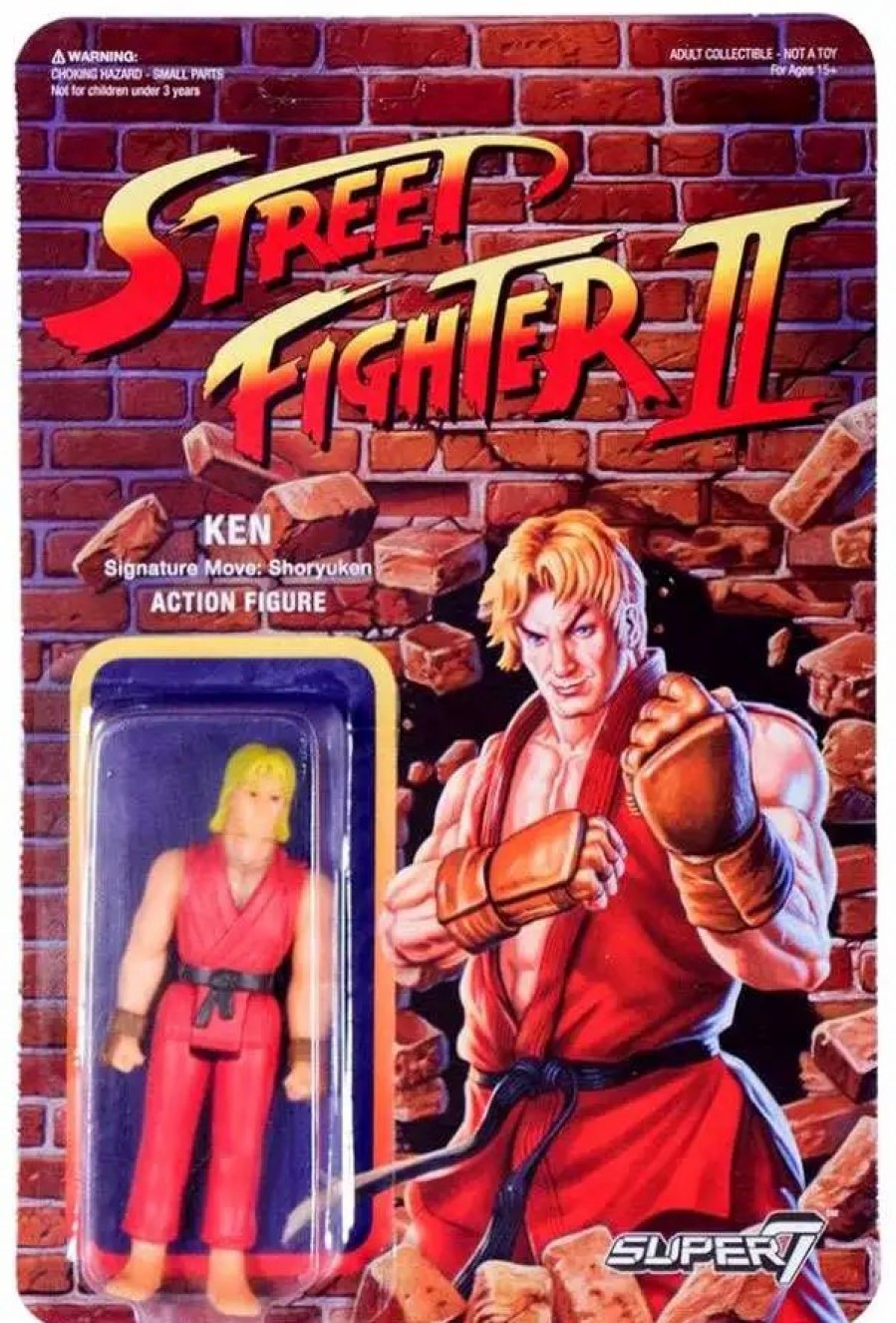 All Brands Super7 | Reaction Street Fighter Ii Ken Action Figure