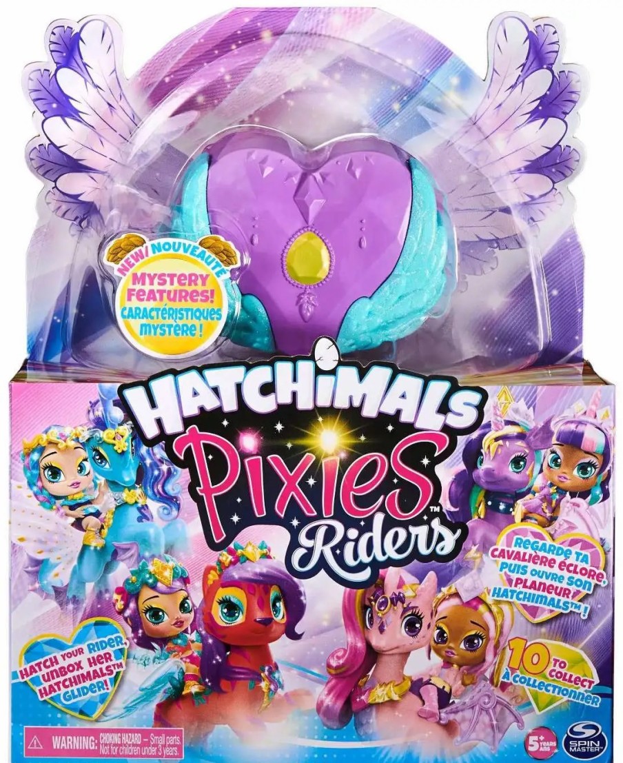 All Brands Spin Master | Hatchimals Pixies Riders Moonlight Mia & Unicornix Glider Figure