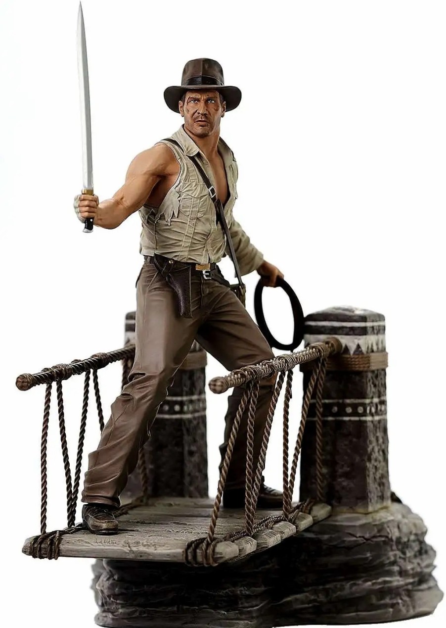 All Brands Diamond Select Toys | Indiana Jones And The Temple Of Doom Indiana Jones Gallery Indiana Jones 11-Inch Pvc Diorama Statue [Temple Of Doom]