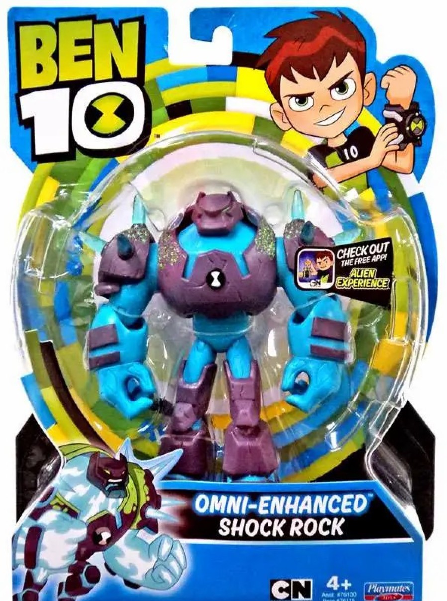 All Brands Playmates | Ben 10 Basic Omni-Enhanced Shock Rock Action Figure