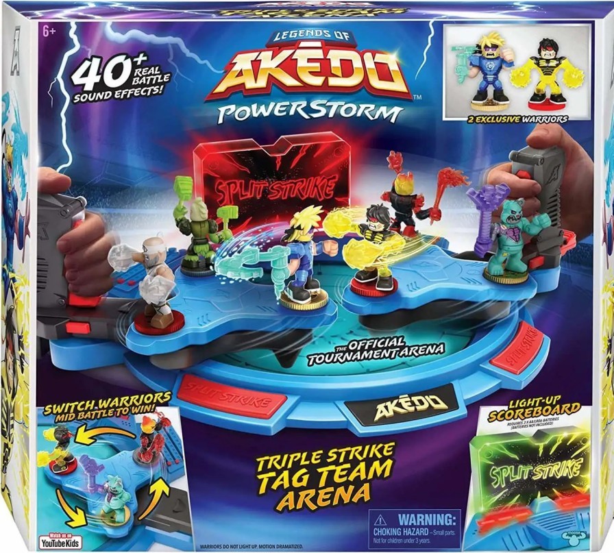 All Brands Moose Toys | Legends Of Akedo Powerstorm Triple Strike Tag Team Arena Playset