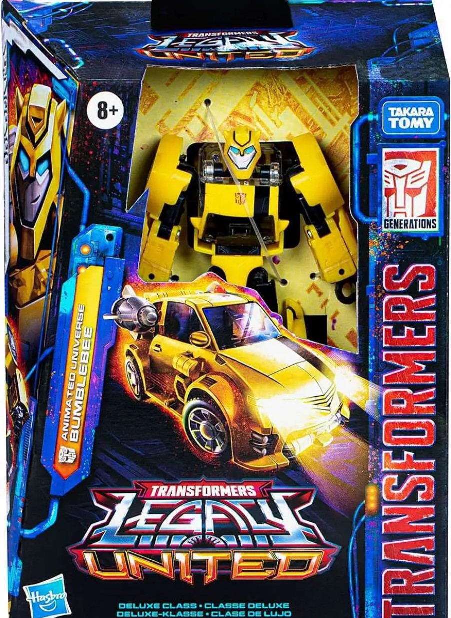 All Brands Hasbro | Transformers Generations Legacy United Animated Universe Bumblebee Deluxe Action Figure