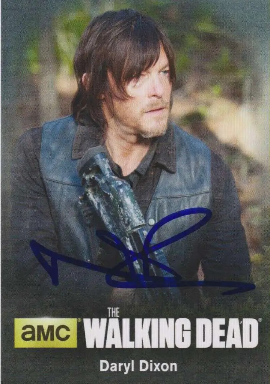 All Brands Topps | The Walking Dead Topps Daryl Signed By Norman Reedus C02 Autograph Card C02 [Includes Jsa Authentication Card]