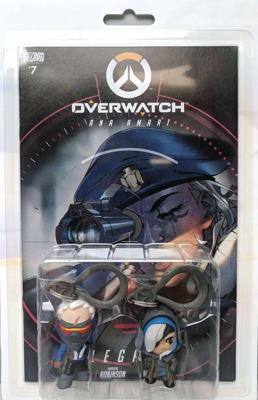 All Brands Blizzard | Overwatch Ana & Soldier 76 Clip On Hanger 2-Pack