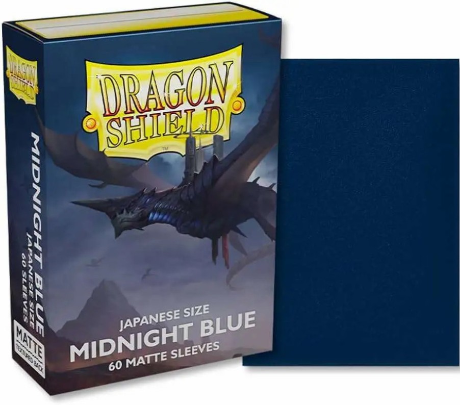 All Brands Arcane Tinmen | Dragon Shield Matte Midnight Blue Japanese Sleeves [60 Cards ]