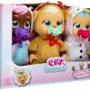 All Brands IMC Toys | Cry Babies Tiny Cuddles Holly Jolly Edition 9-Inch Plush Figure 3-Pack