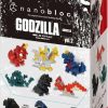 All Brands Kawada | Nanoblock Godzilla Mininano Series 2 2-Inch Mystery Box [6 Packs] (Pre-Order Ships March)