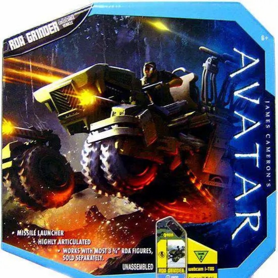 All Brands Mattel Toys | James Cameron'S Avatar Combat Vehicle Rda Grinder Action Figure Set