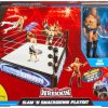 All Brands Mattel | Wwe Wrestling Wrekkin' Slam 'N Smackdown Playset [With The Rock & Roman Reigns]