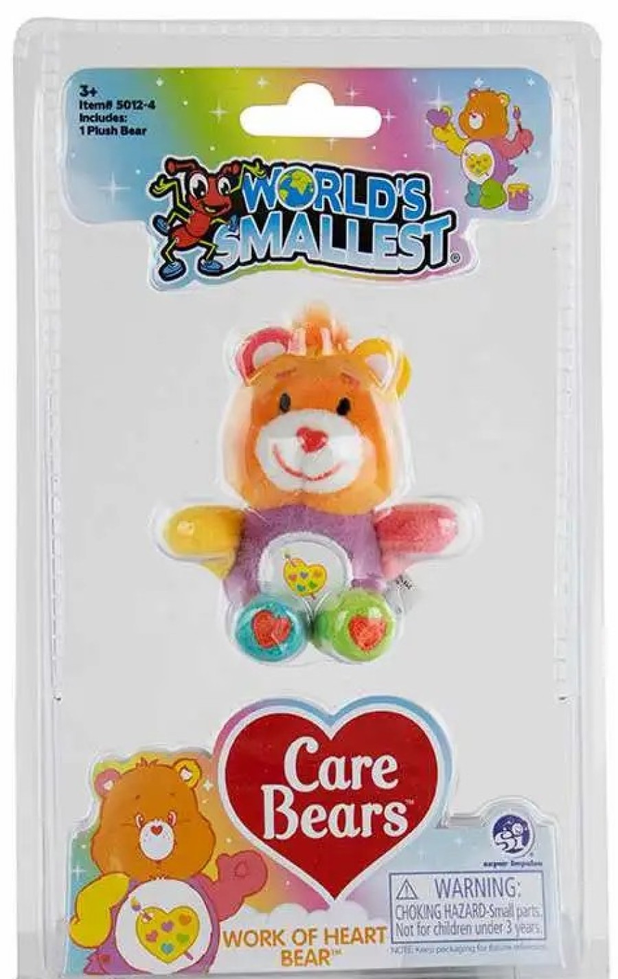 All Brands Super Impulse | World'S Smallest Care Bears Series 4 Work Of Heart Bear Plush