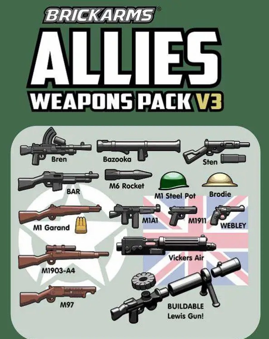 All Brands BrickArms | Brickarms Allies Pack V3 Weapons Pack