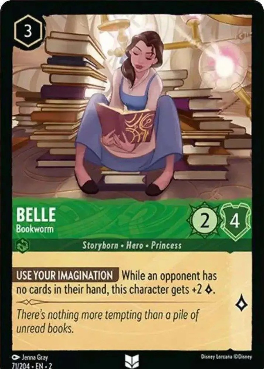 All Brands Ravensburger | Disney Lorcana Trading Card Game Rise Of The Floodborn Uncommon Belle - Bookworm #71